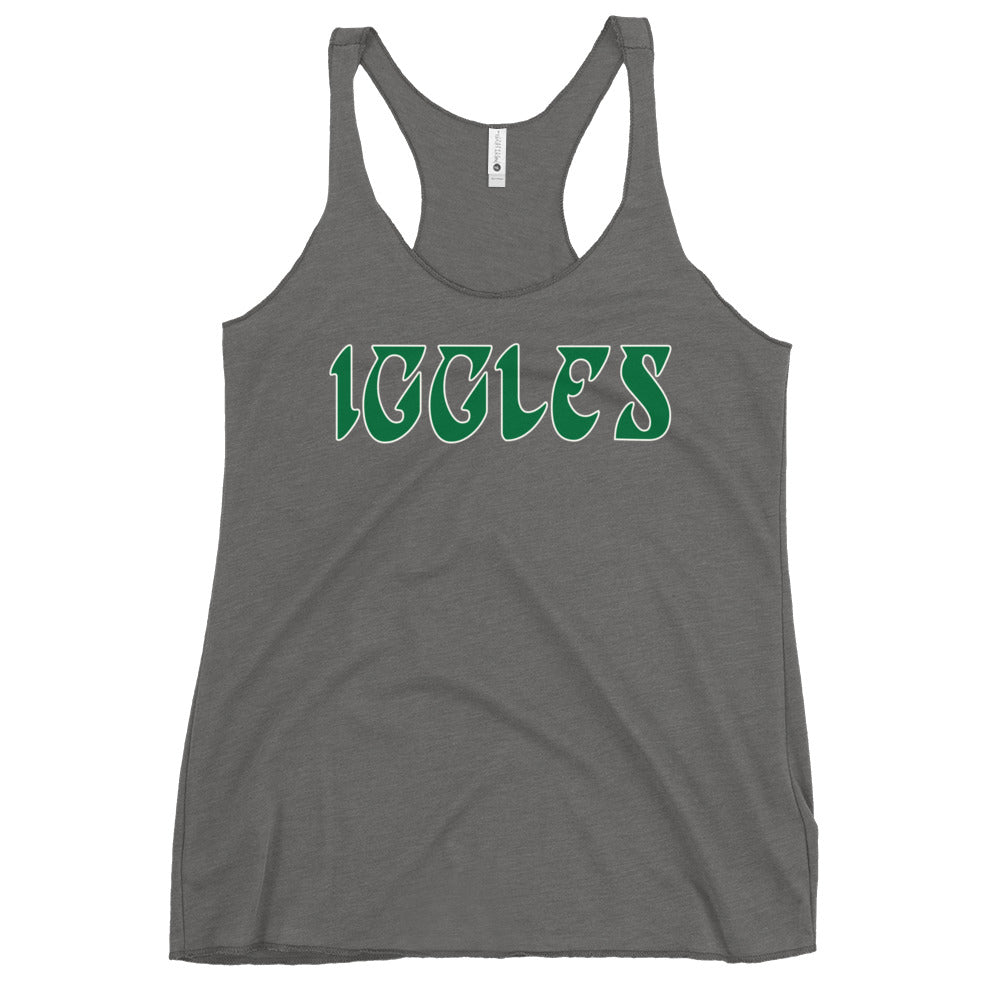 Philadelphia Eagles Iggles heather grey womens tank top Phillygoat