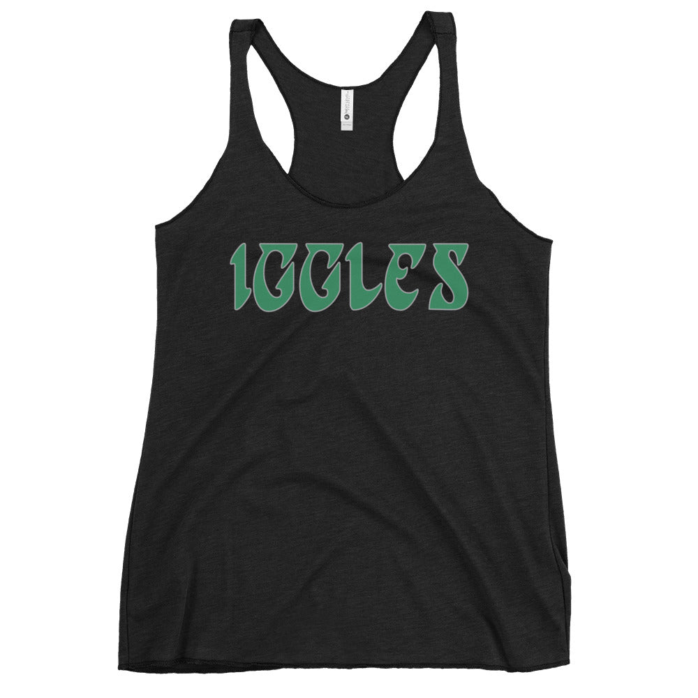 Philadelphia Eagles Iggles black womens tank top Phillygoat