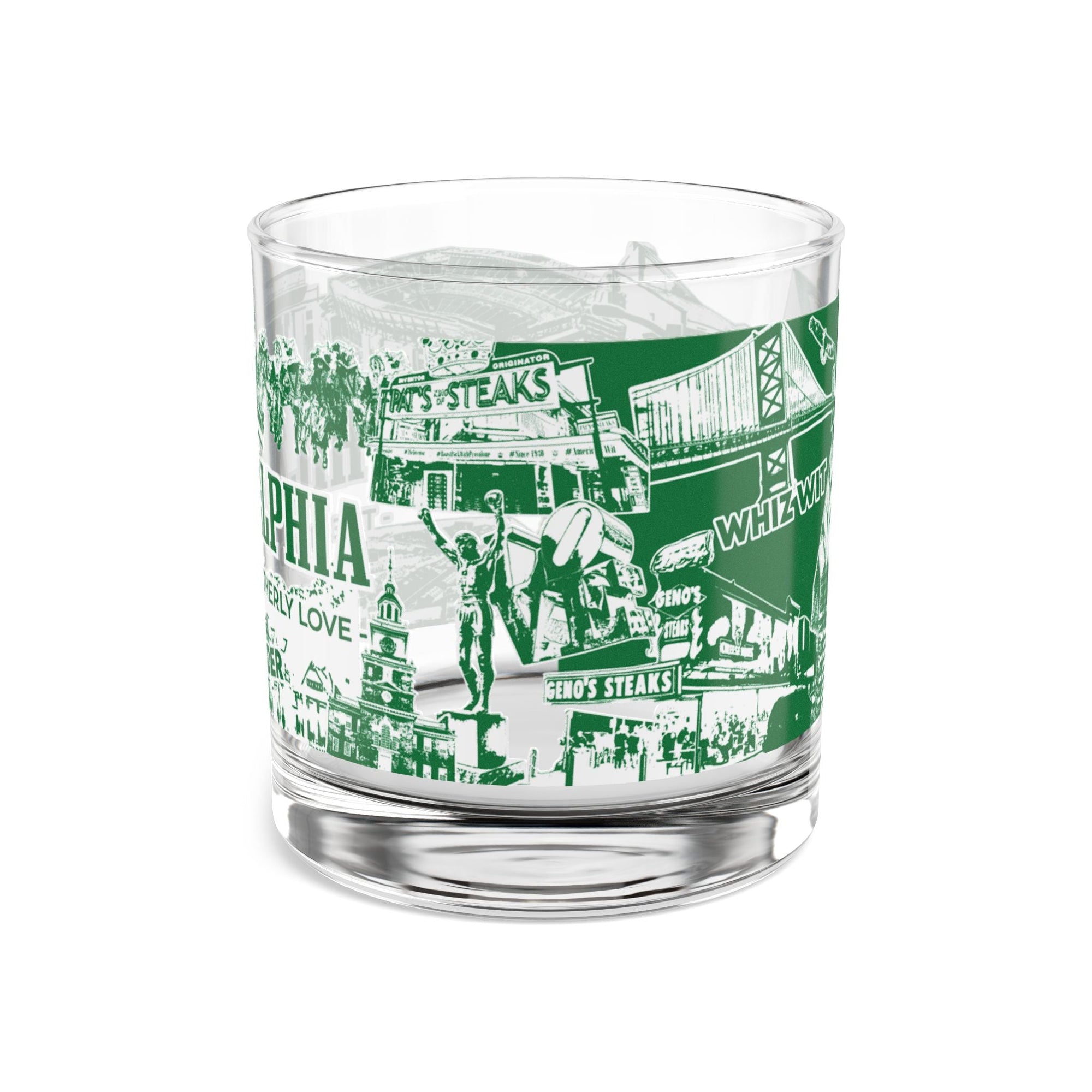 "Philadelphia Football" 10oz Whiskey Rocks Glass