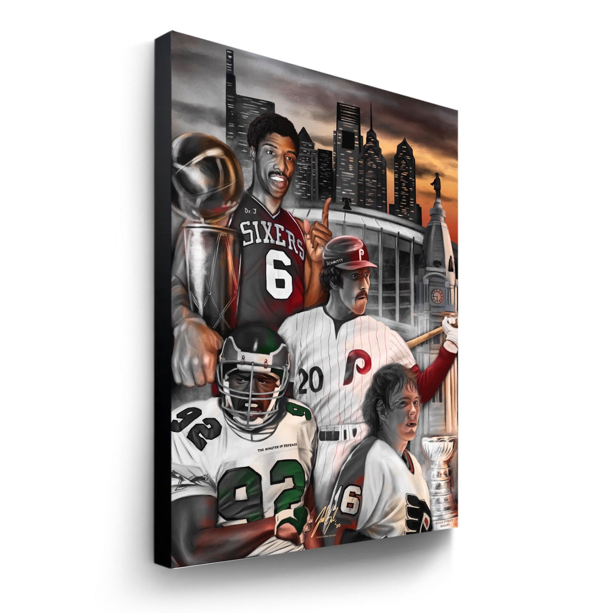"Philly Sports 'BROAD STREET BOYS'" Art Piece