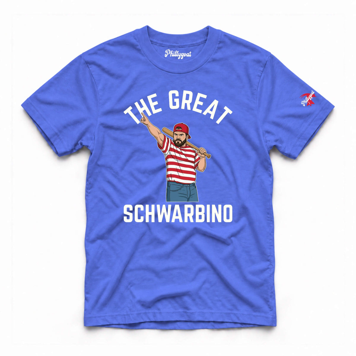Kyle Schwarber the Great Schwarbino Sandlot royal blue t-shirt by Phillygoat