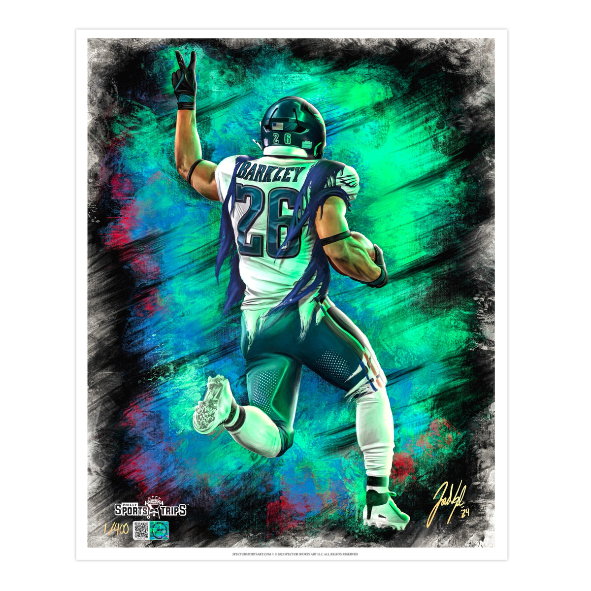 "Saquon Barkley 'HOMECOMING'" Art Piece