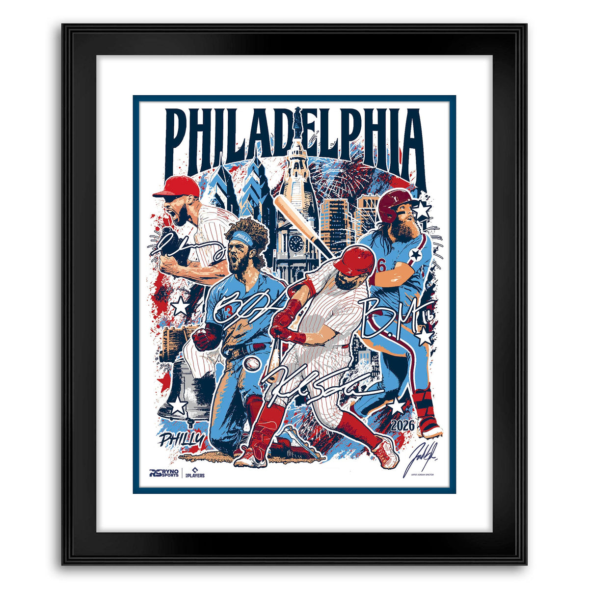 MLB Players All Star Collaboration - The Big Four - Exclusive Print