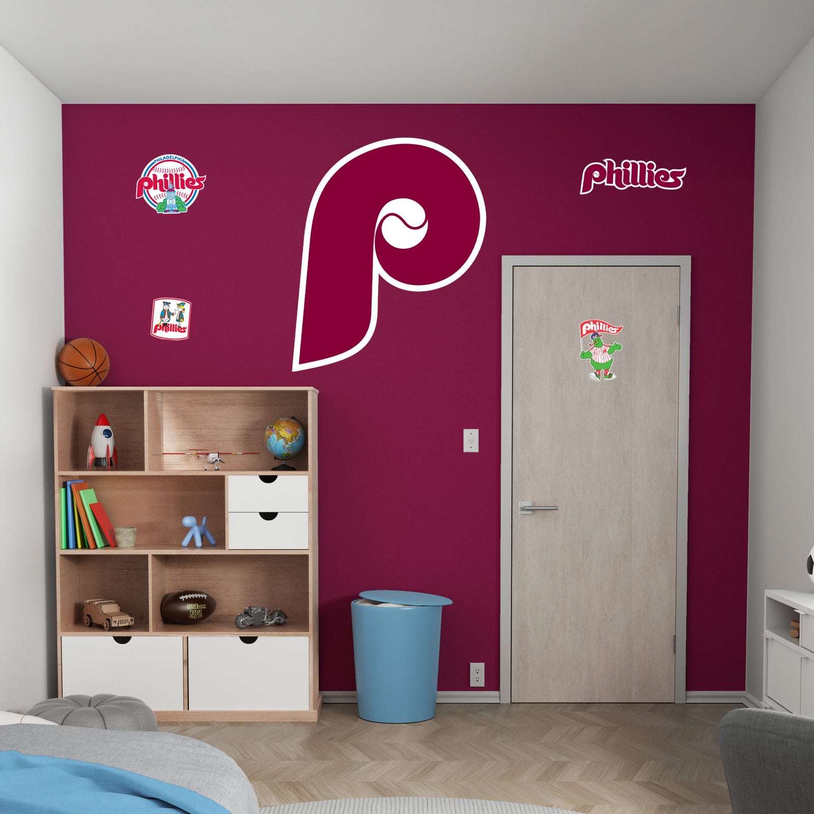 Philadelphia Phillies - RealBig Classic Logo Collection - Official MLB - Reusable Vinyl Wall Decals