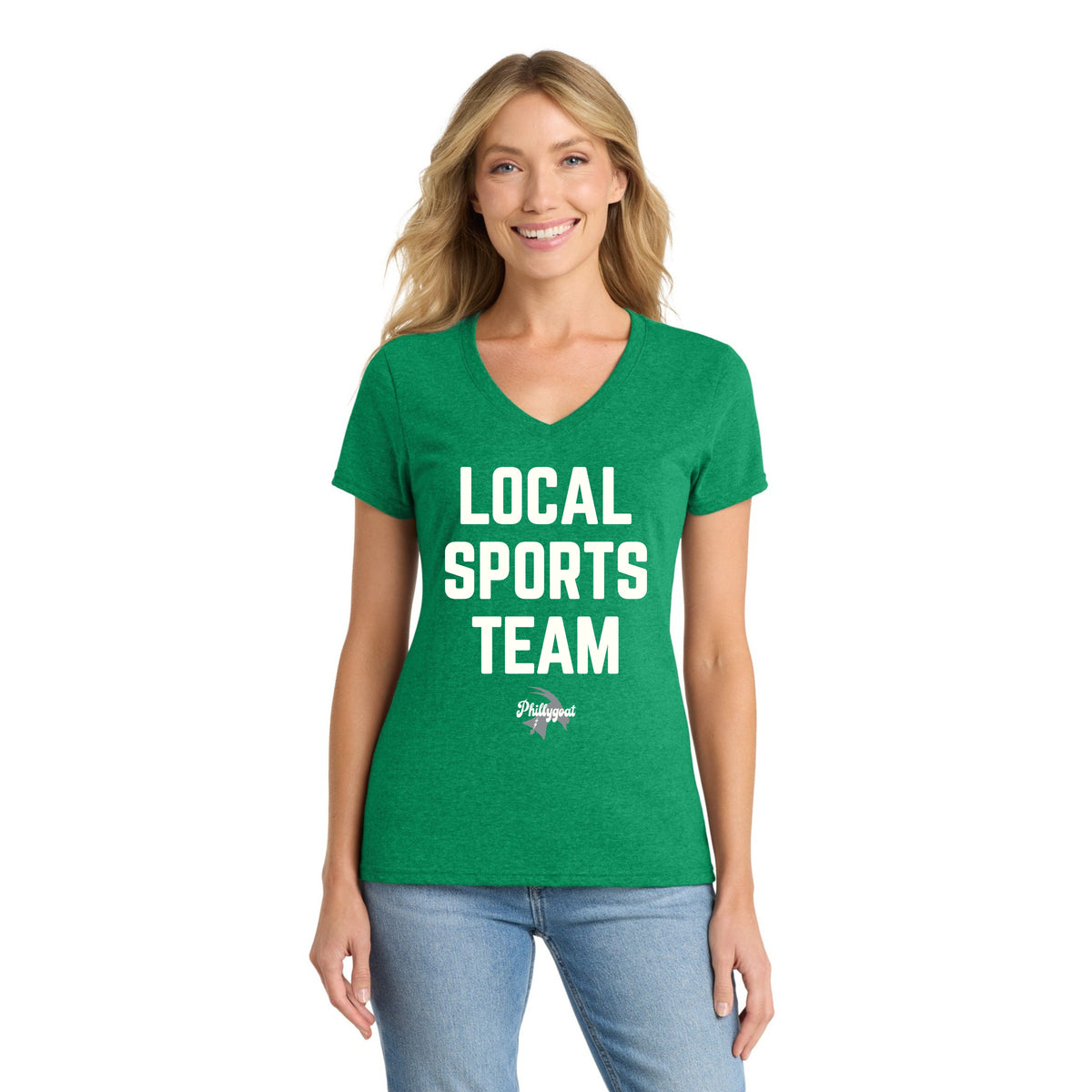 "Local Sports Team" Women's V-Neck Tee