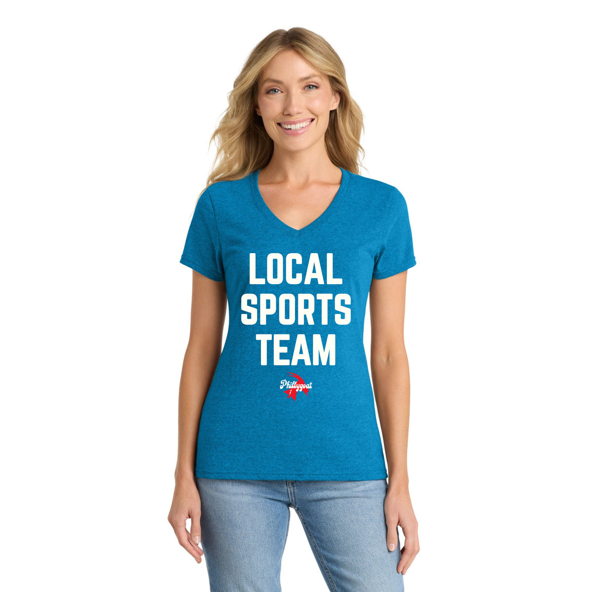 "Local Sports Team" Women's V-Neck Tee