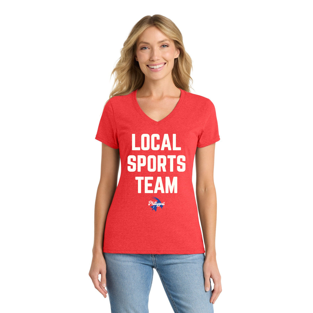 "Local Sports Team" Women's V-Neck Tee