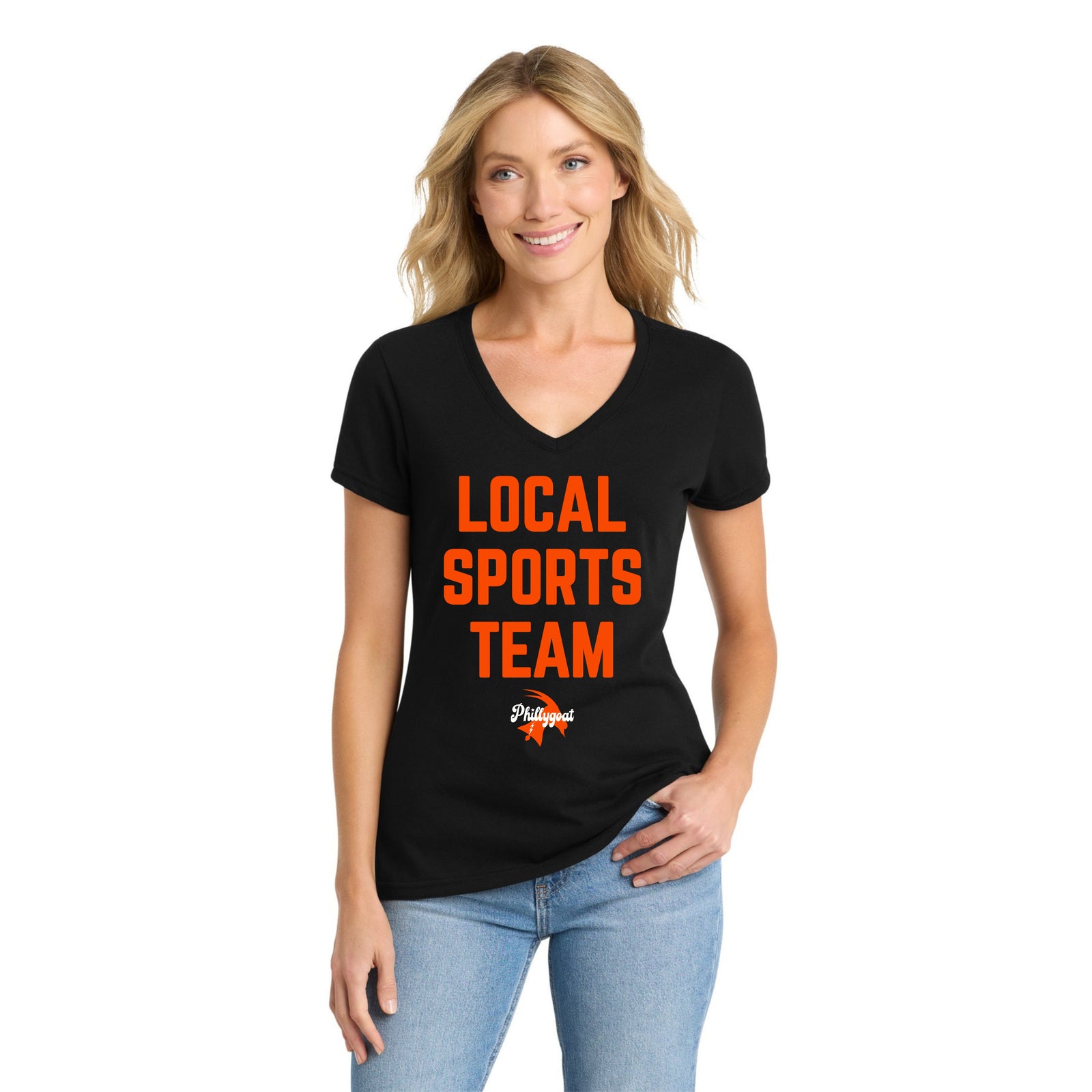"Local Sports Team" Women's V-Neck Tee