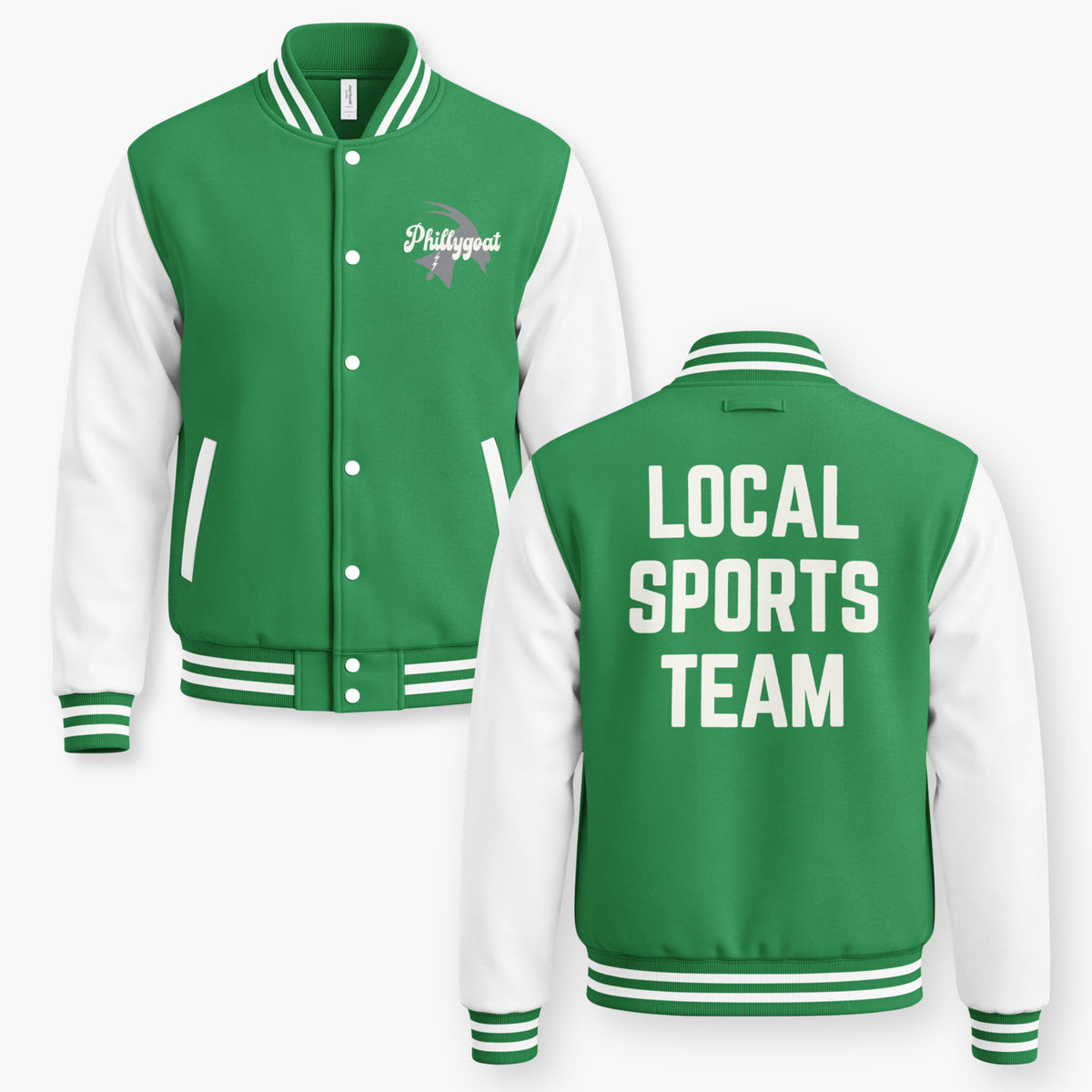 "Local Sports Team" Heavyweight Varsity Letterman Jacket