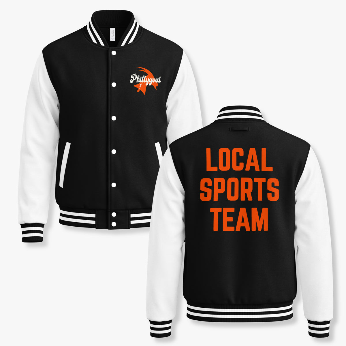 "Local Sports Team" Heavyweight Varsity Letterman Jacket