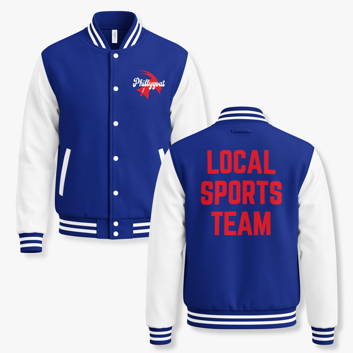 "Local Sports Team" Heavyweight Varsity Letterman Jacket