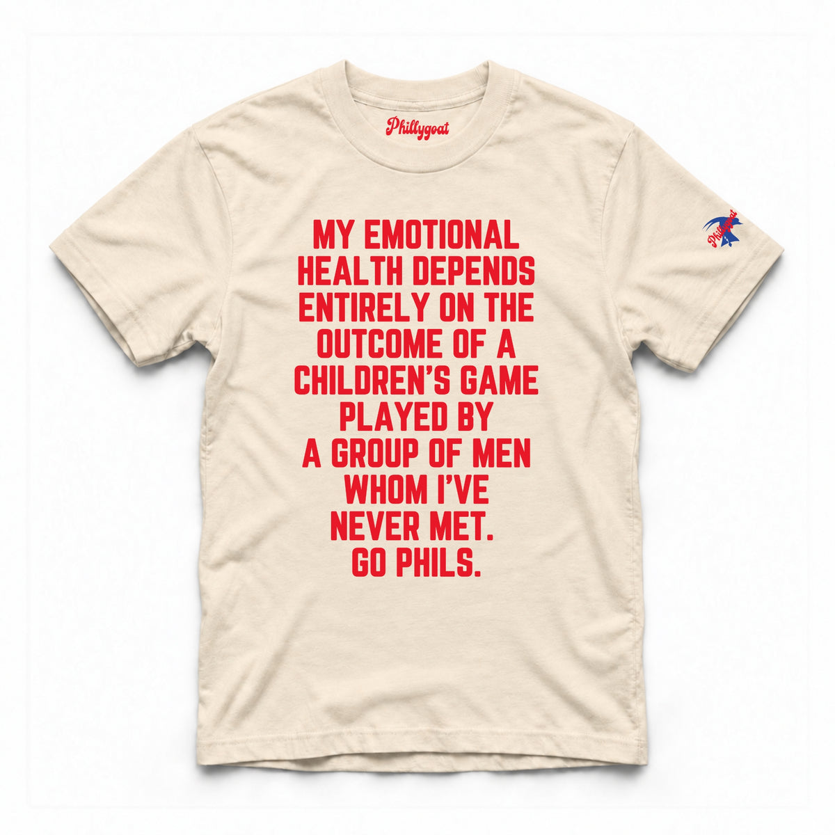 "My Emotional Health Depends on the Phils" Comfort Colors Tee