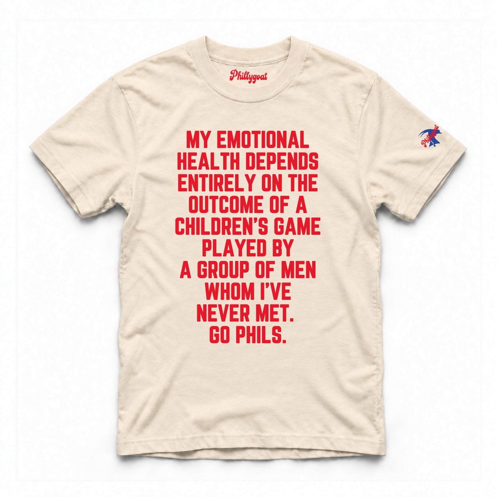 "My Emotional Health Depends on the Phils" Comfort Colors Tee
