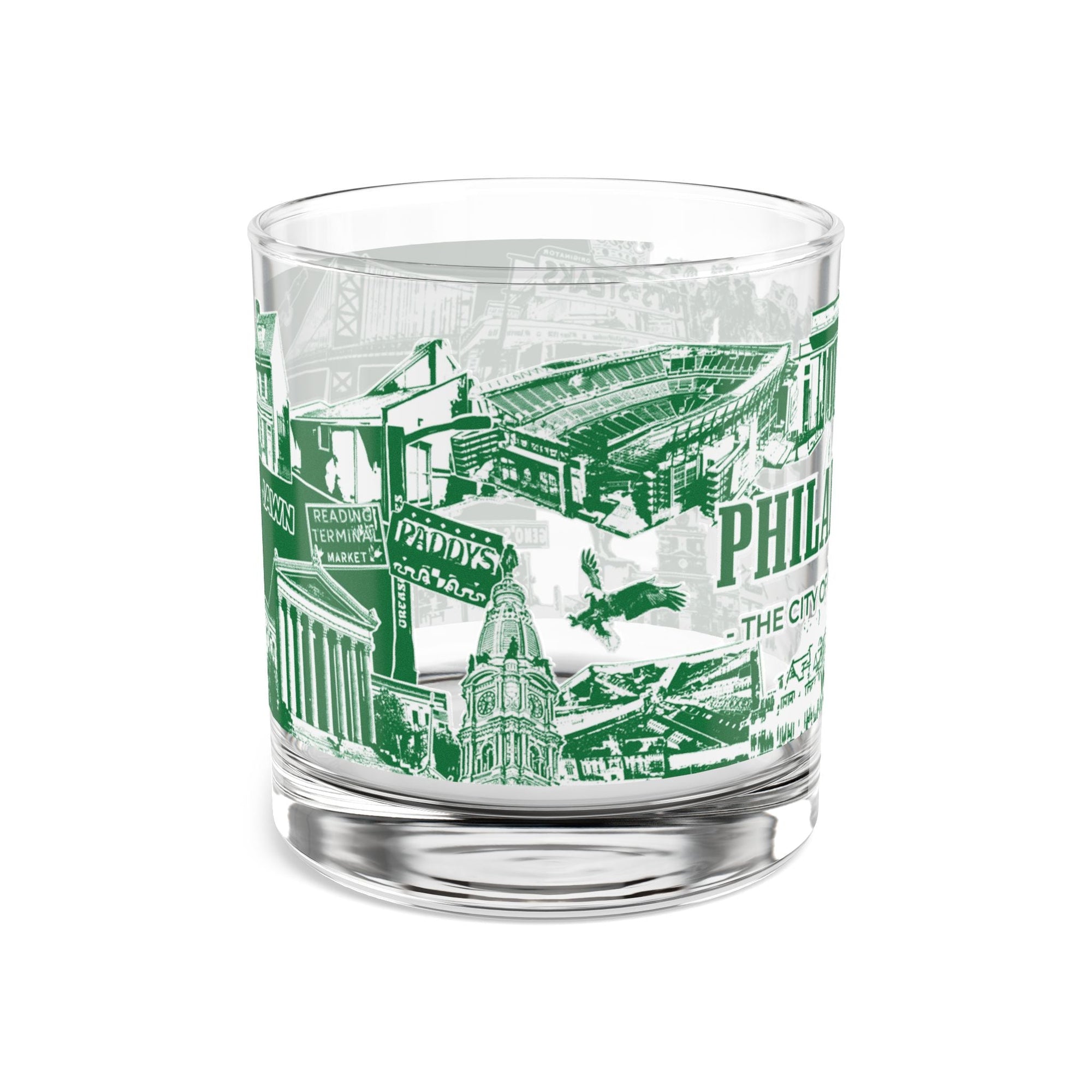 "Philadelphia Football" 10oz Whiskey Rocks Glass