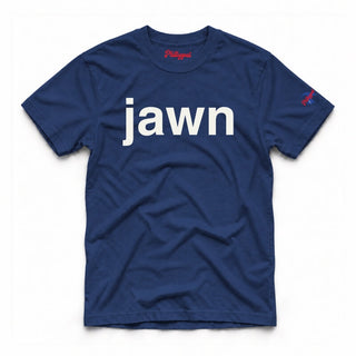 "Helvetica Jawn" Comfort Colors Tee - True Navy / S