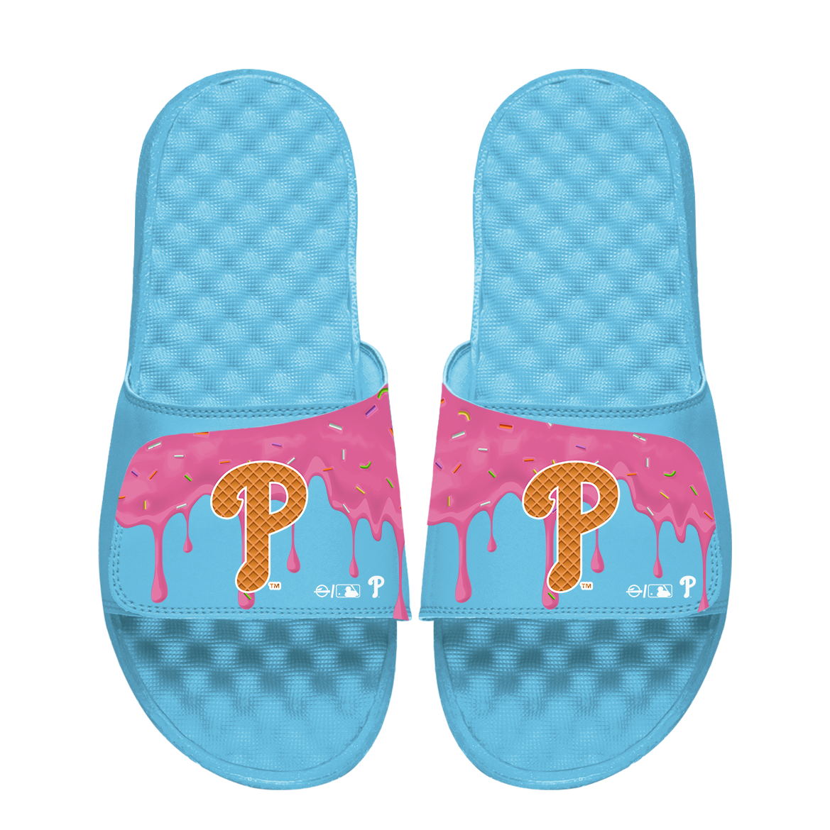 "Philadelphia Phillies Ice Cream with Jimmies Drip" Slide Sandals