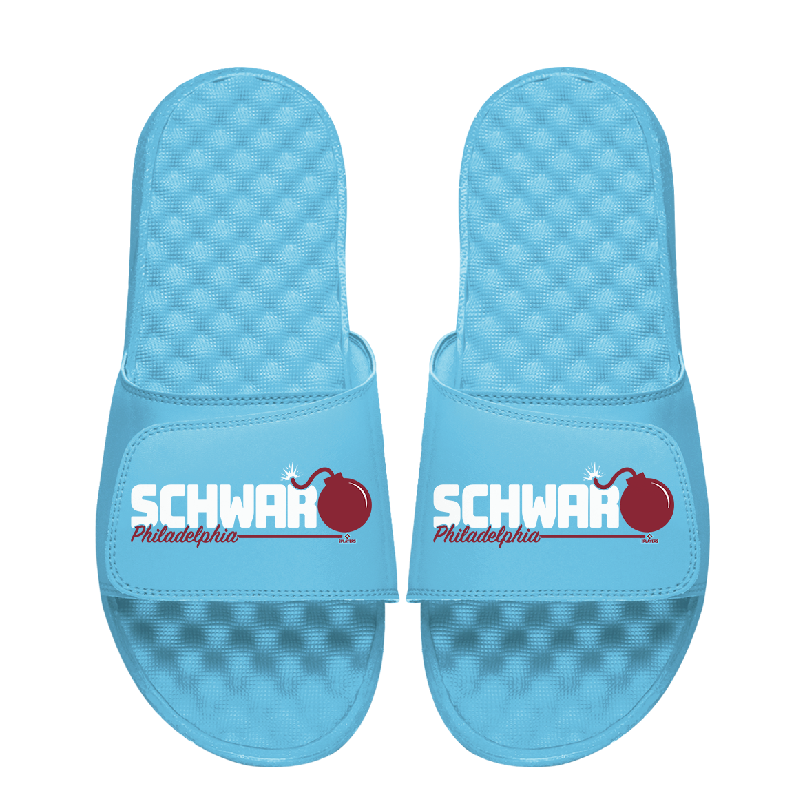"Kyle Schwarber:  SCHWAR💣" Slide Sandals