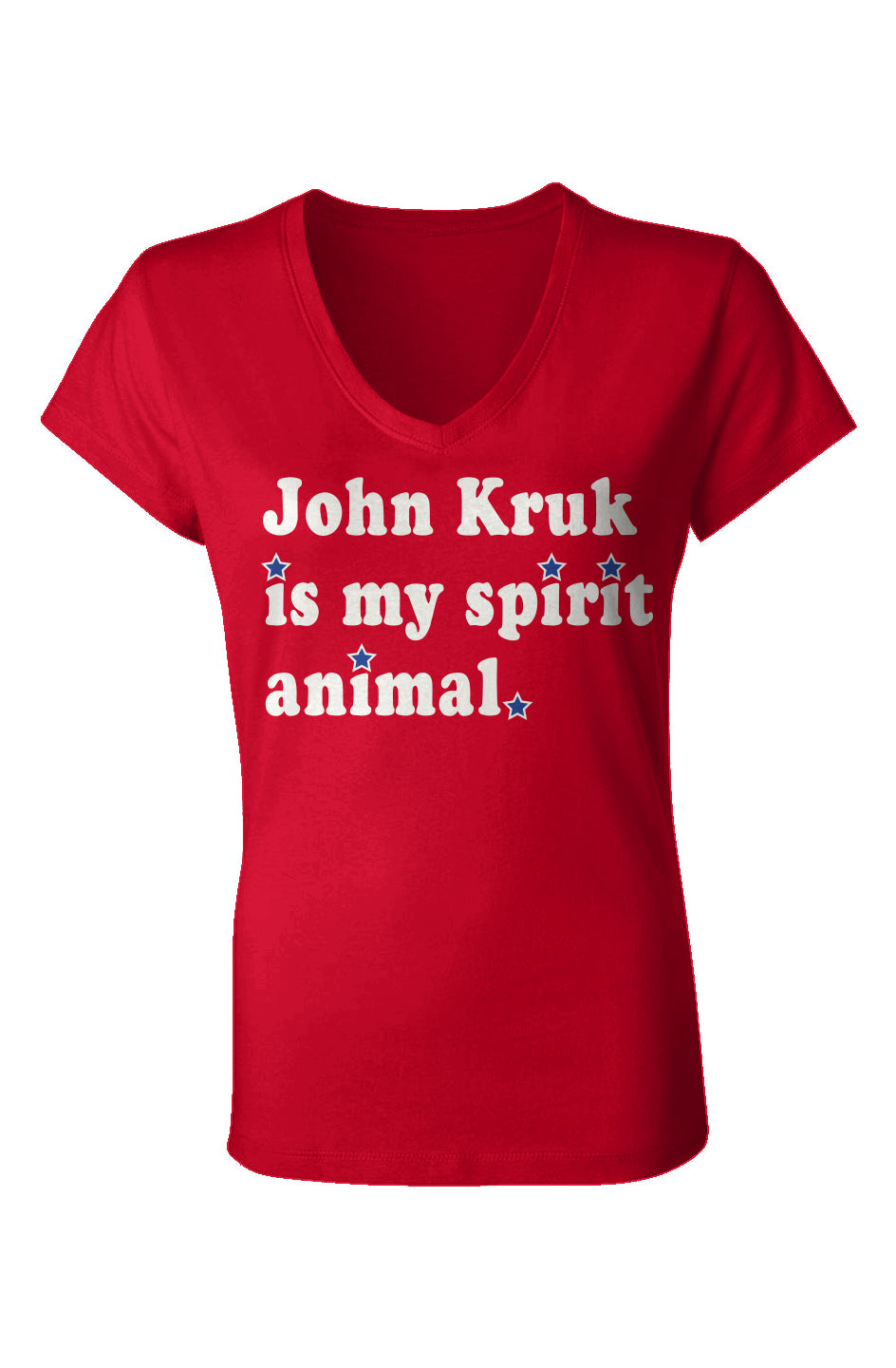 &quot;John Kruk Is My Spirit Animal&quot; Ladies Jersey V-Neck T-Shirt