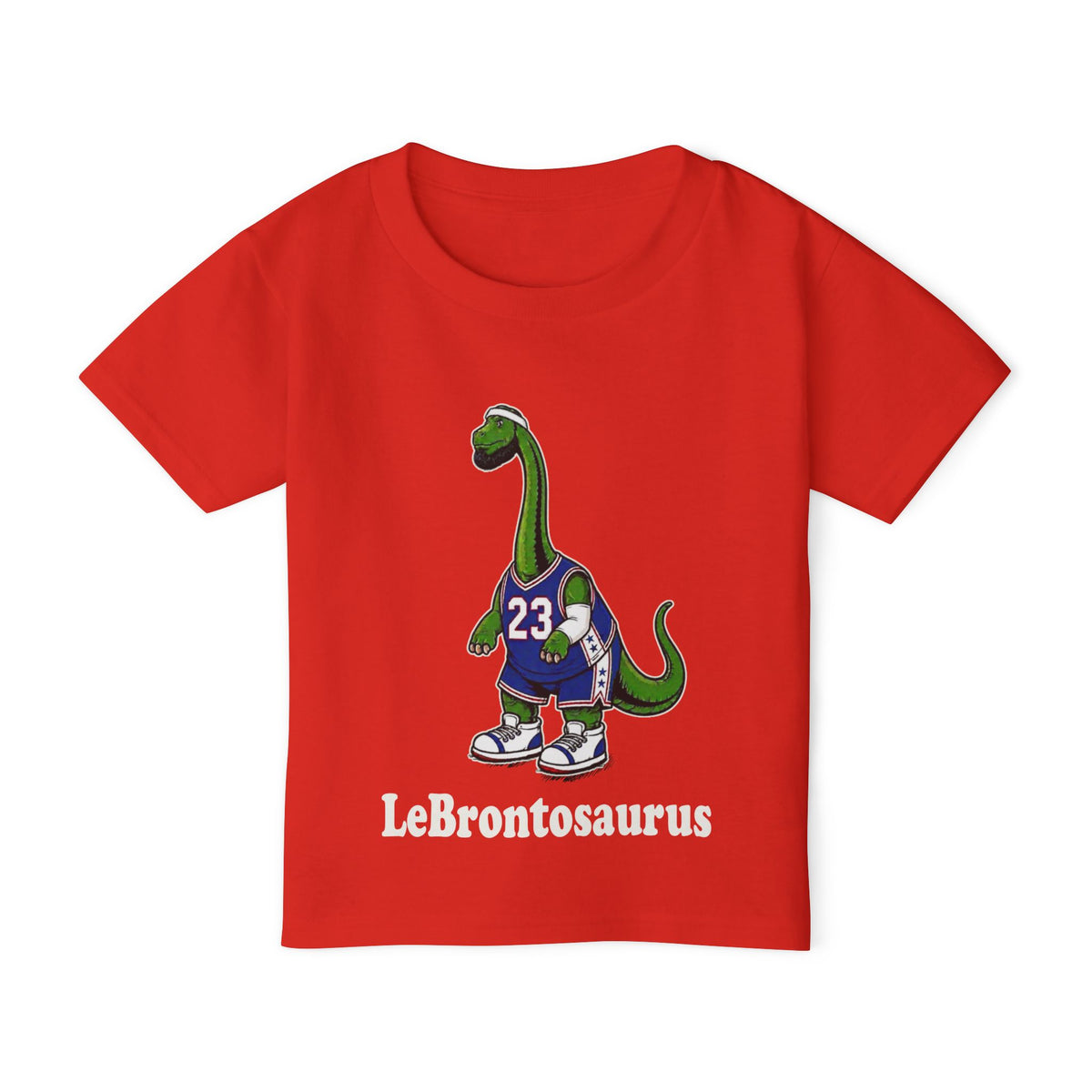 "LeBrontosaurus" Red & Royal Toddler Tee
