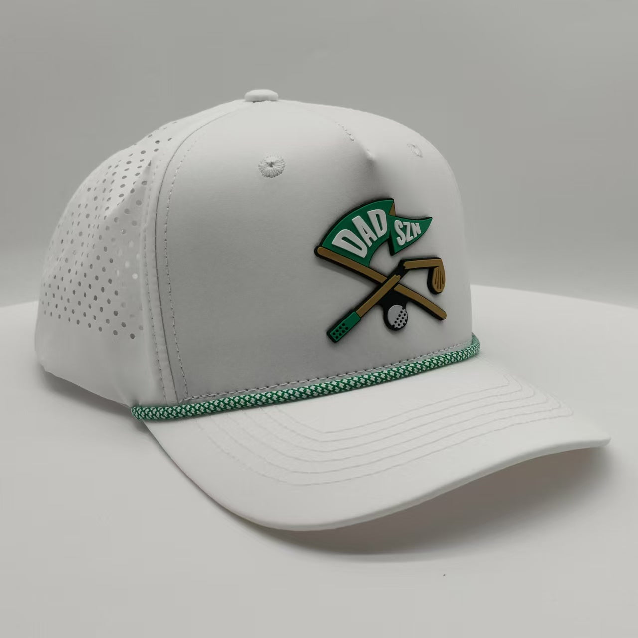 "Broken Golf Club" DAD SZN Collab - White Performance Hat