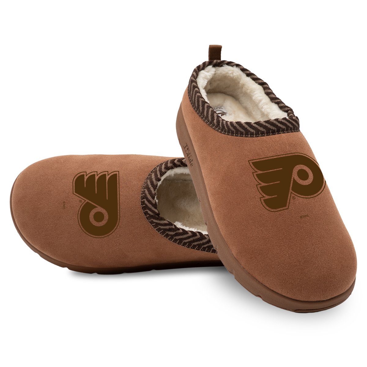 "Philadelphia Flyers Tonal Logo" Officially Licensed Mission Slippers