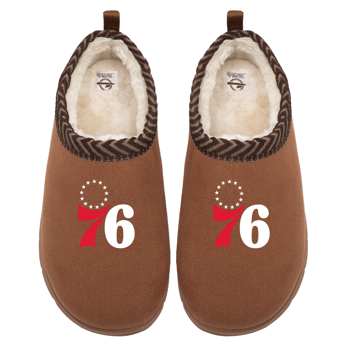 "Philadelphia 76ers Primary Logo" Officially Licensed Mission Slippers
