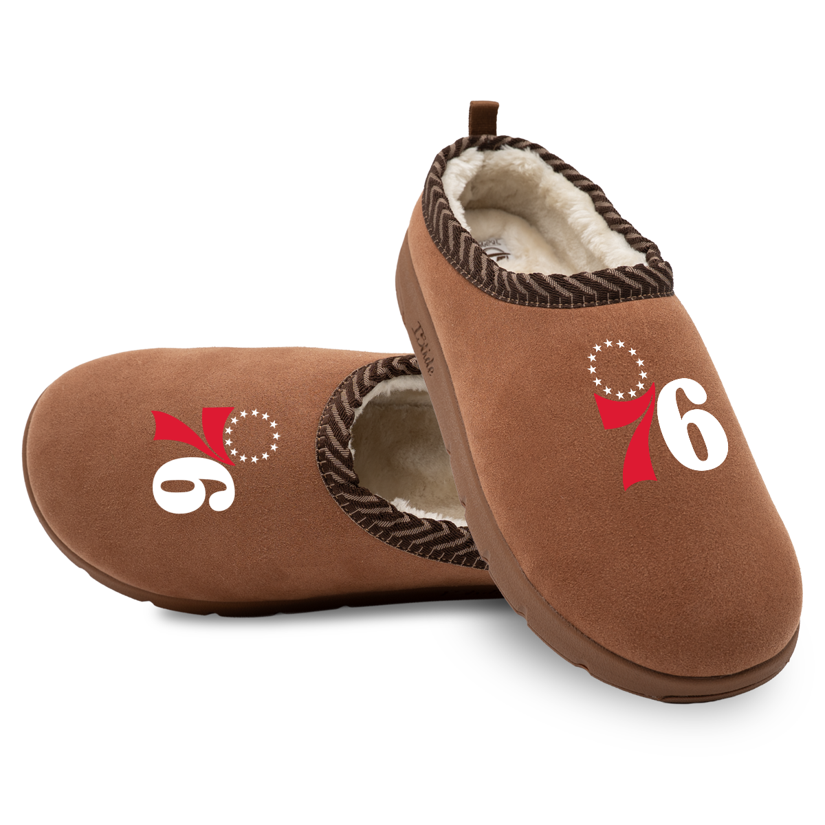 "Philadelphia 76ers Primary Logo" Officially Licensed Mission Slippers