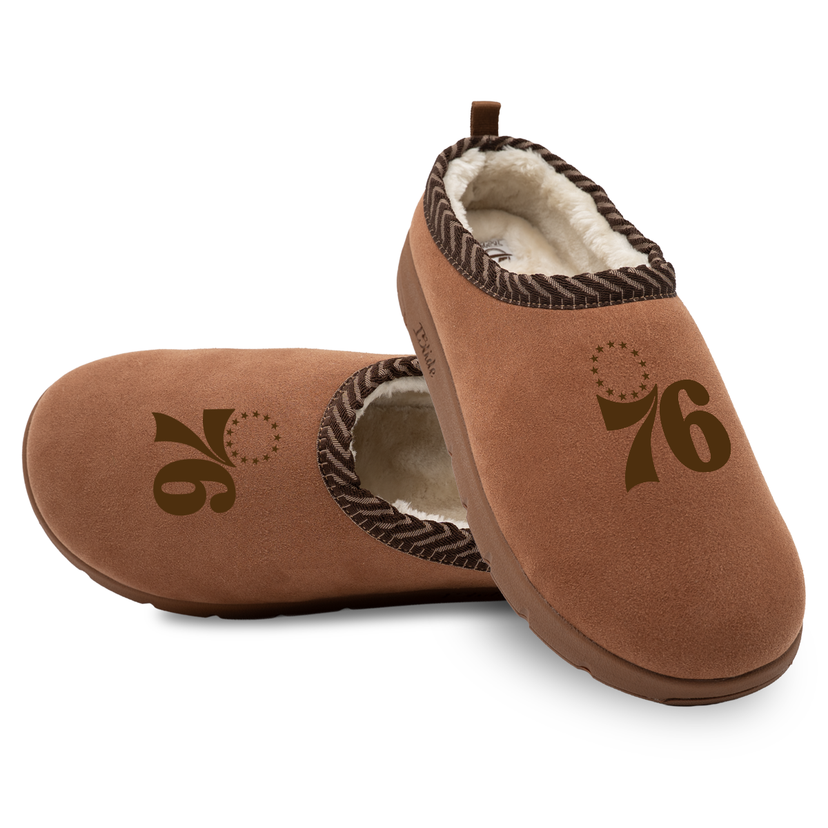 "Philadelphia 76ers Tonal Logo" Officially Licensed Mission Slippers