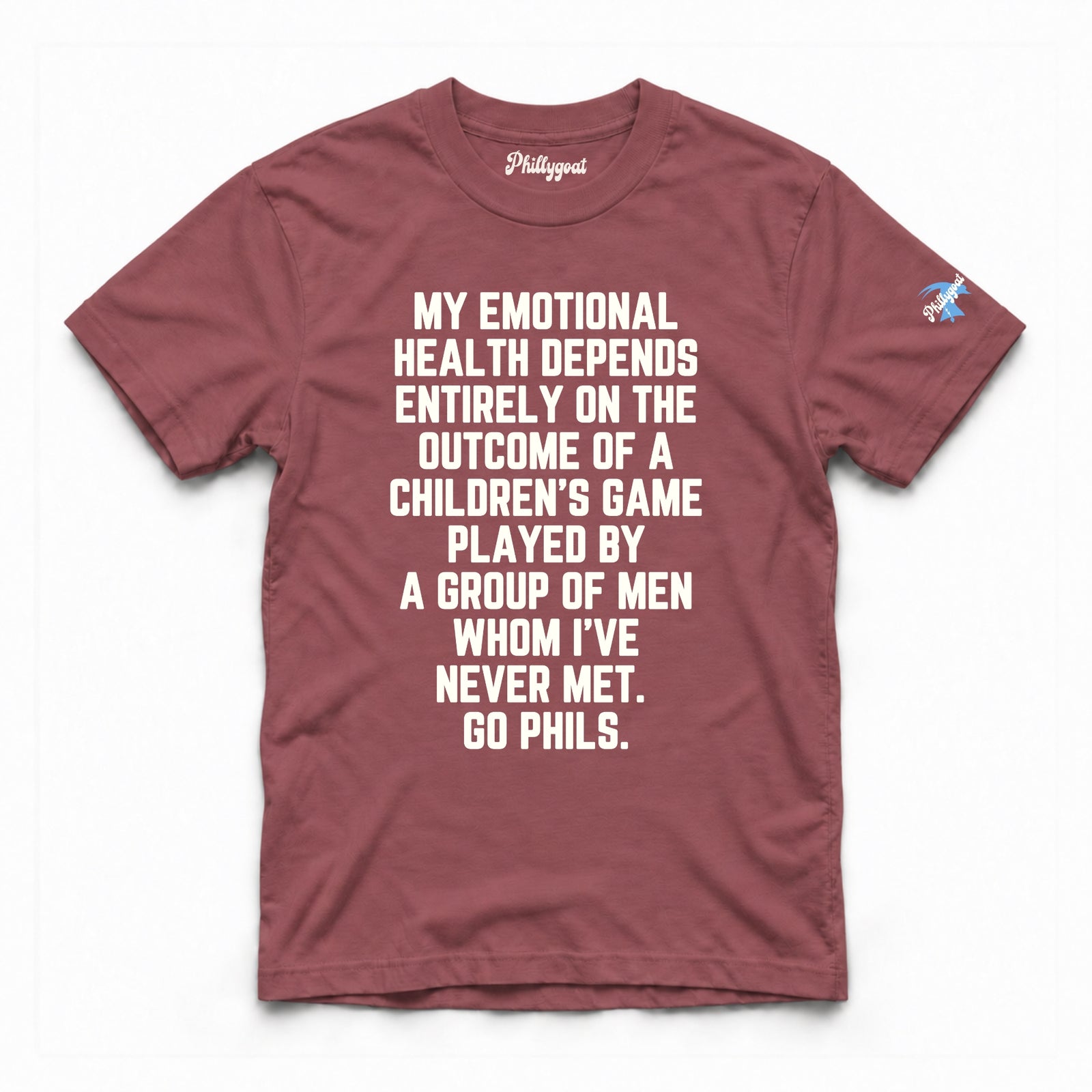 "My Emotional Health Depends on the Phils" Comfort Colors Tee