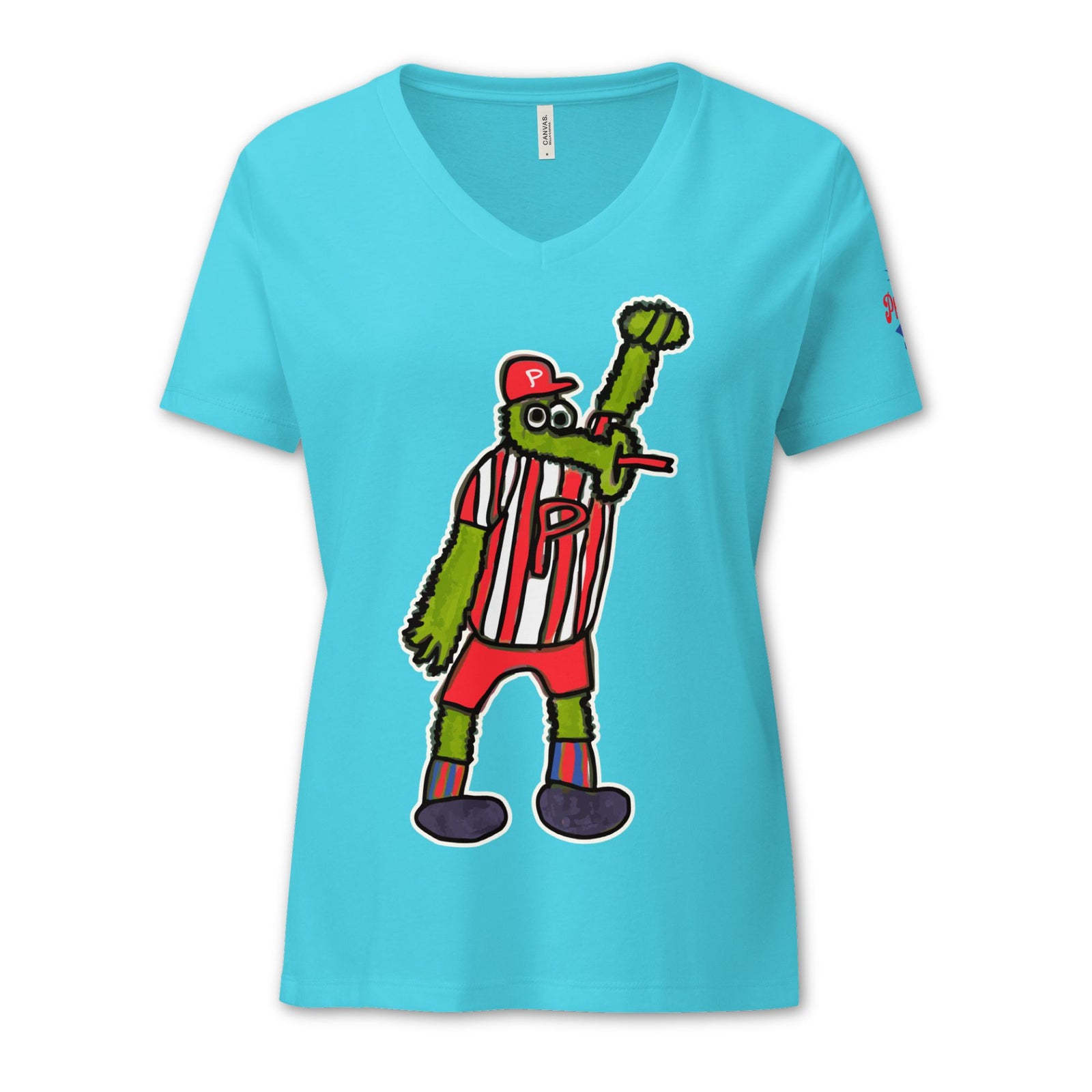 "Devin's Phan Art for CHOP" Women's V-neck Tee