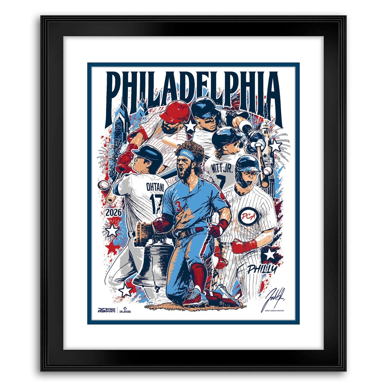 MLB Players All Star Collaboration - Six Sluggers - Exclusive Print