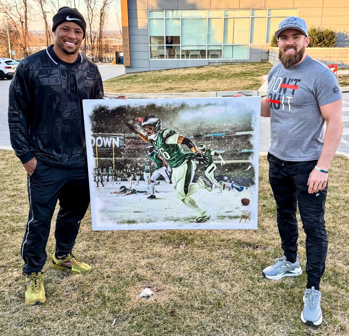 "Saquon Barkley 'HOUSE CALL'" Art Piece