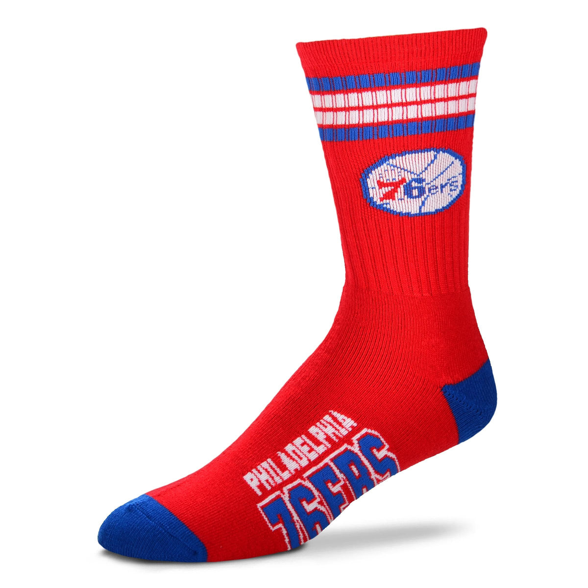 "Philadelphia 76ers" 4 Stripe Deuce Socks