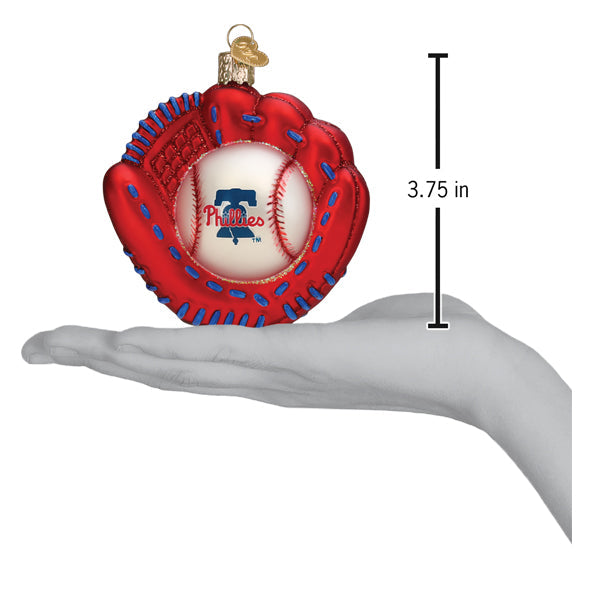 Phillies Baseball Mitt Ornament