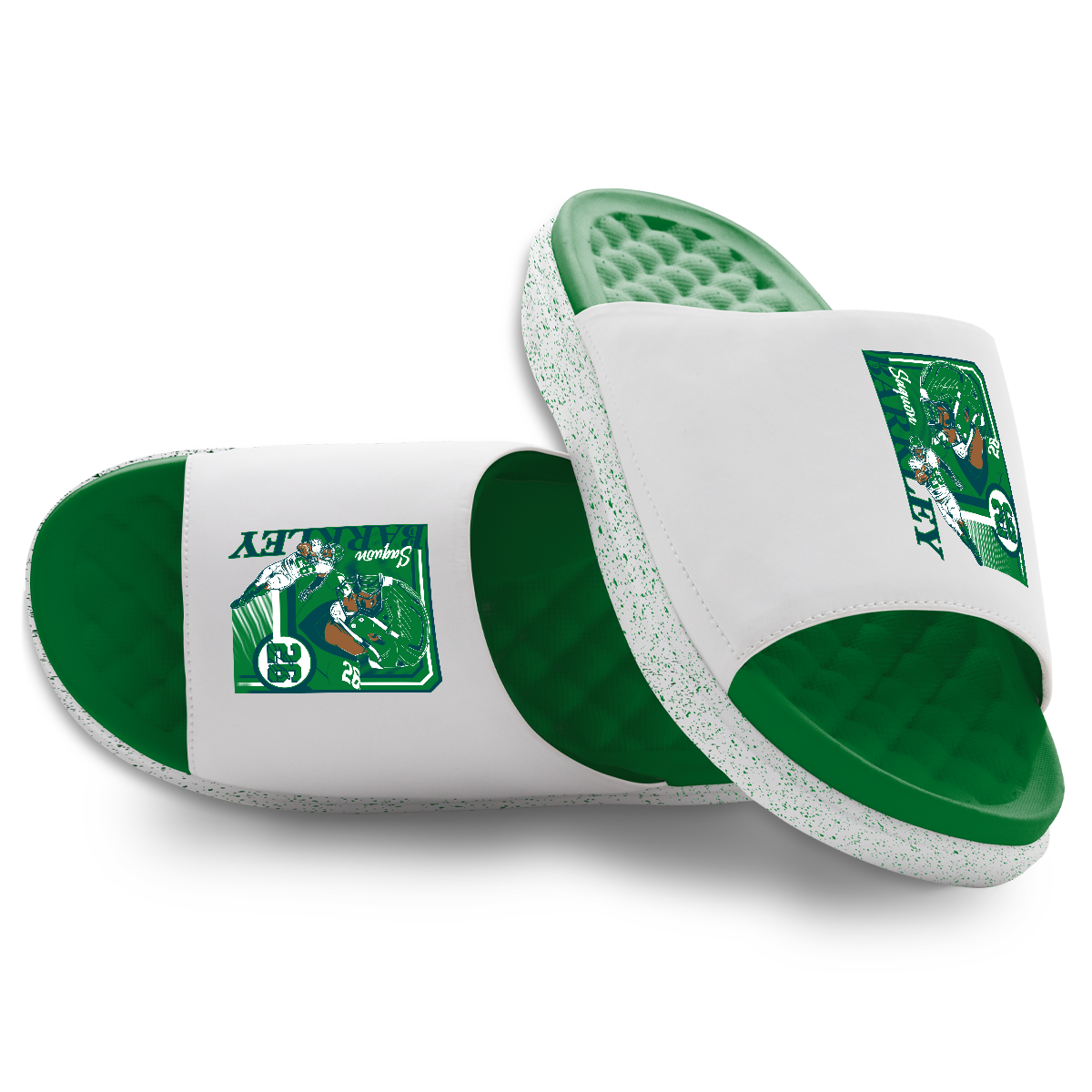 "Saquon Barkley Retro Collage" Motive Slides