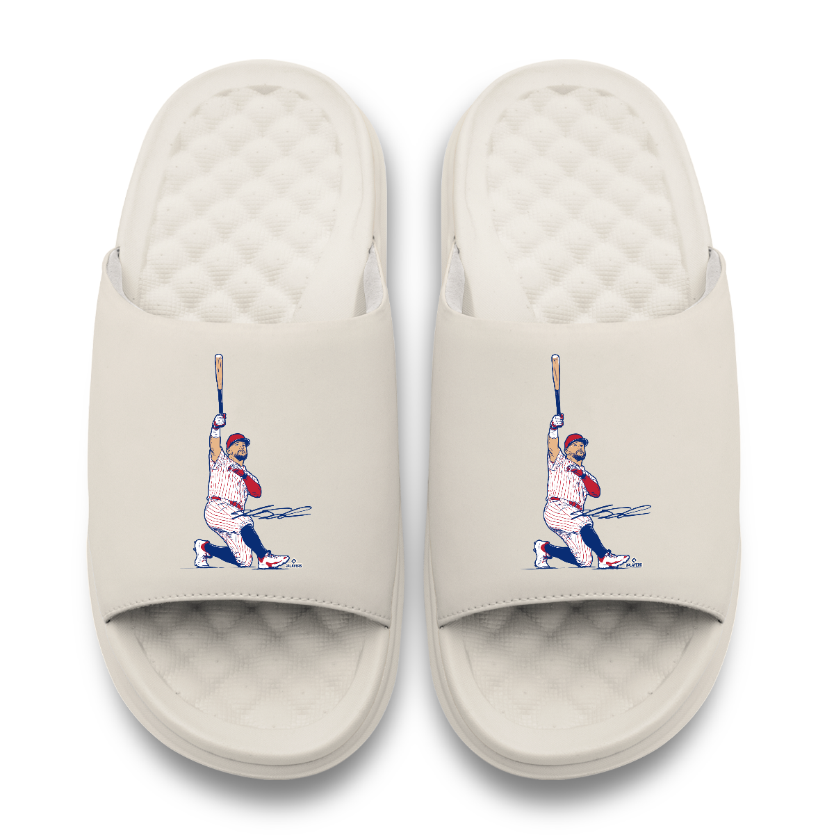 "Kyle Schwarber Swing" Slide Sandals