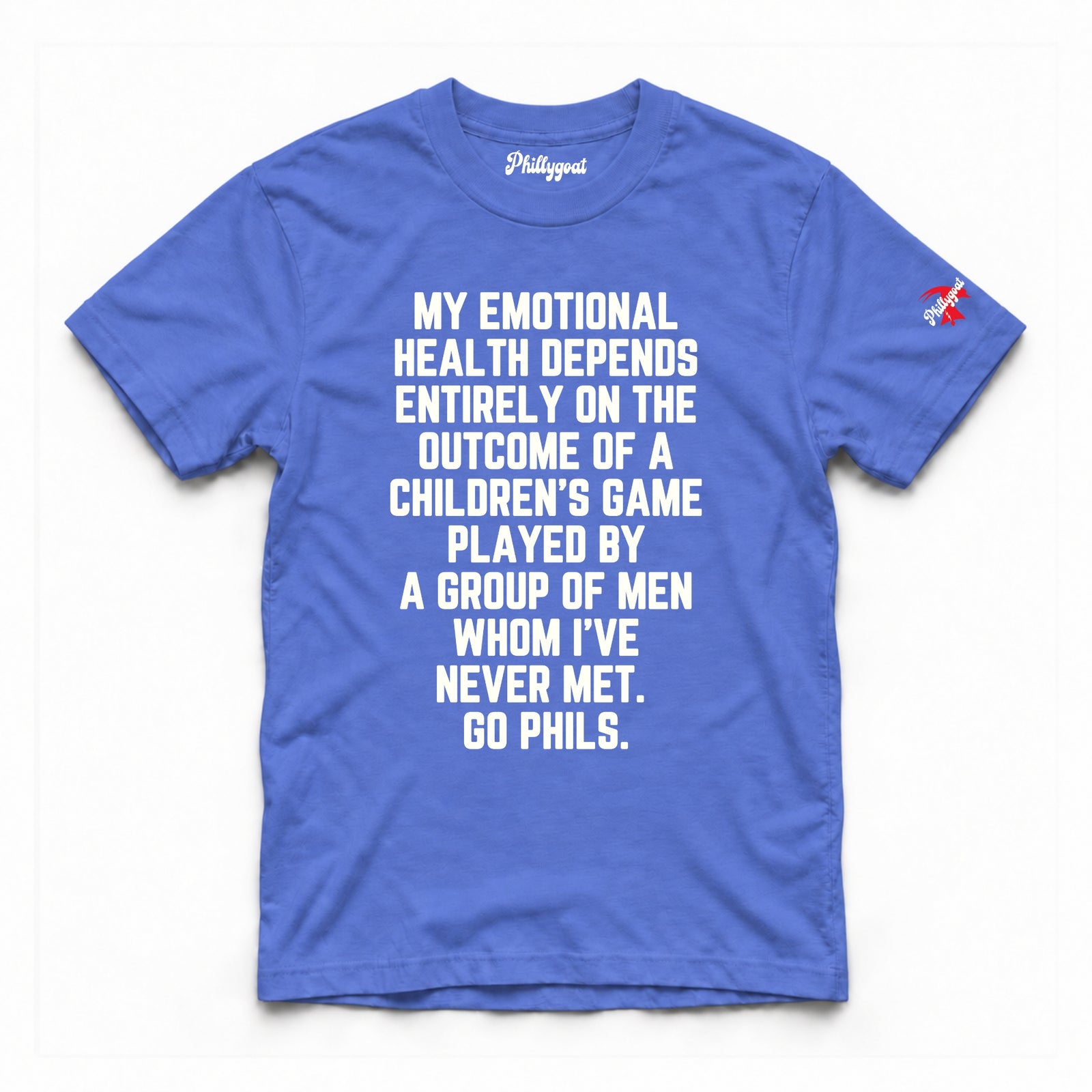 "My Emotional Health Depends on the Phils" Comfort Colors Tee