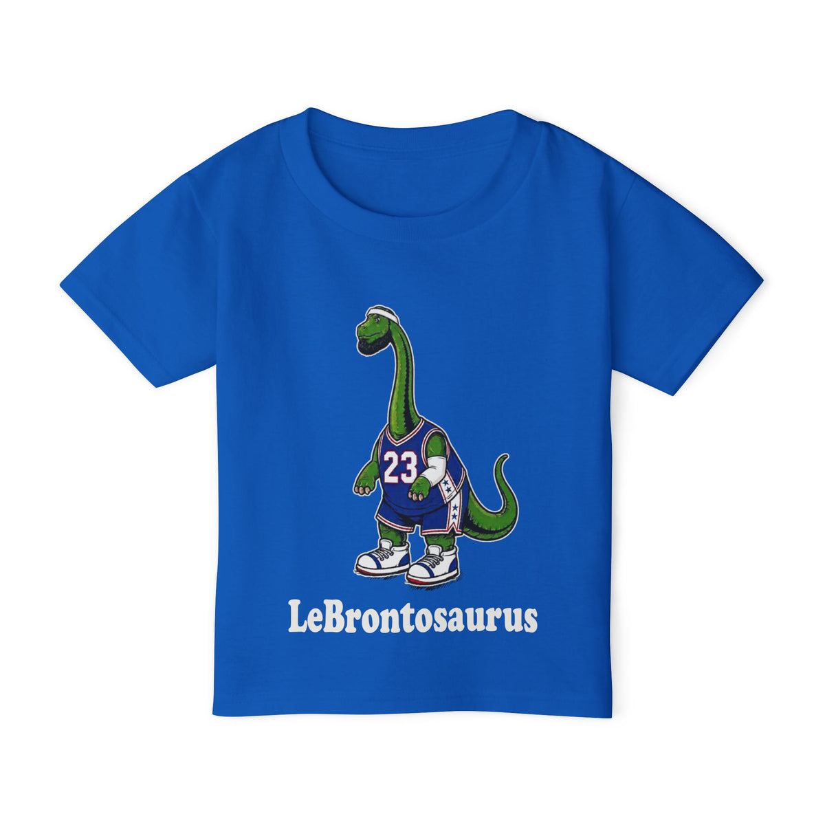 "LeBrontosaurus" Red &amp; Royal Toddler Tee