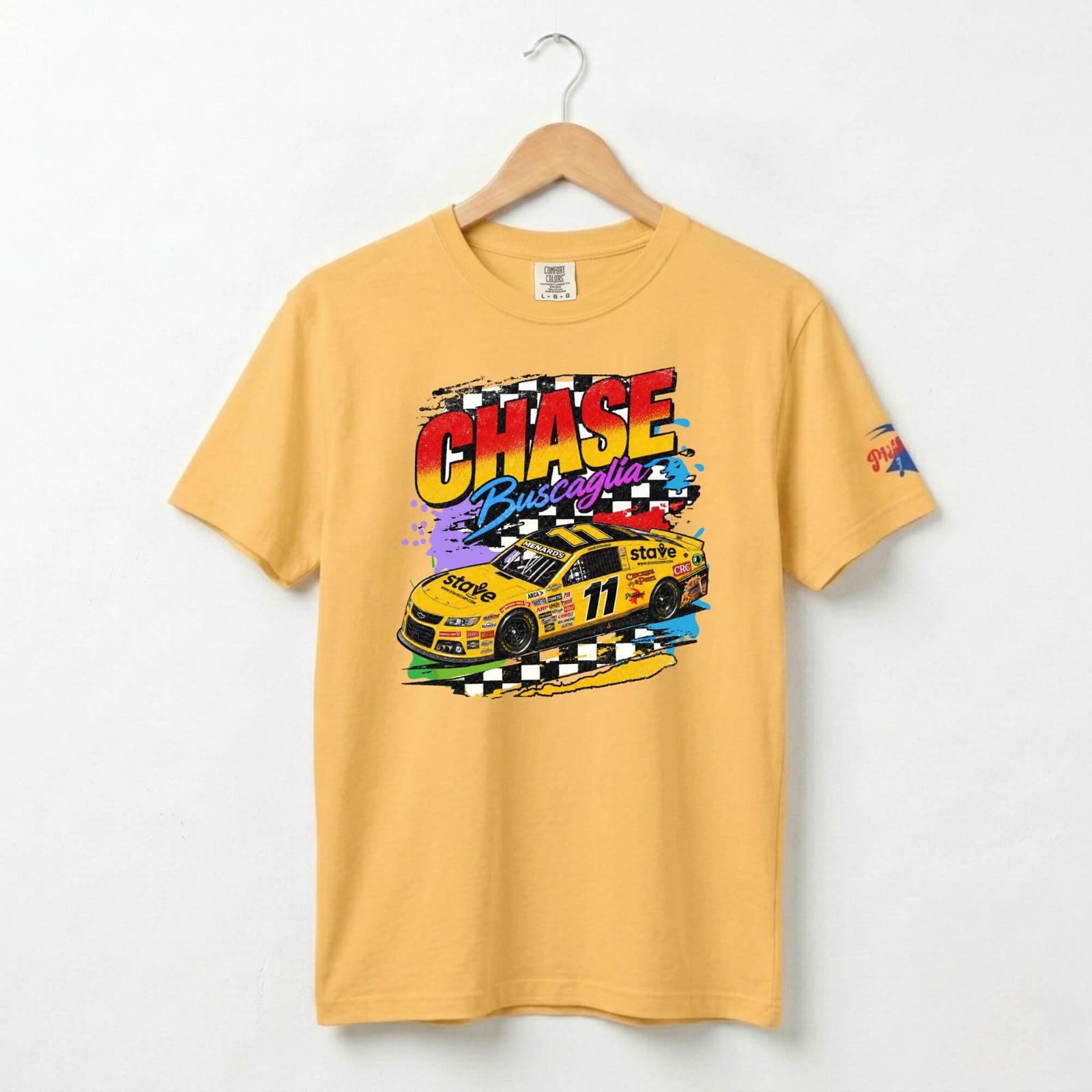 "Chase Buscaglia - Philly Race Car Driver - Lime Rock Car" Comfort Colors Tee