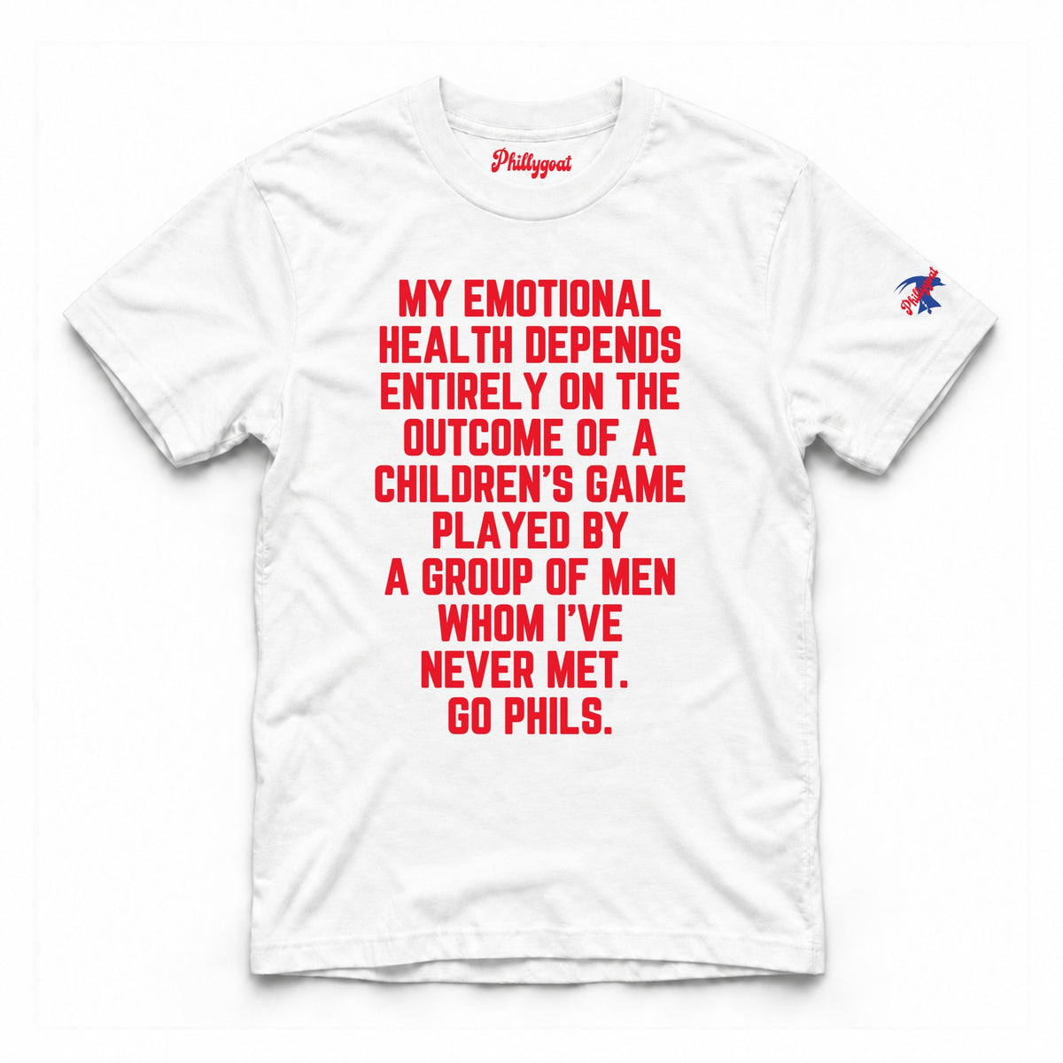 "My Emotional Health Depends on the Phils" Comfort Colors Tee