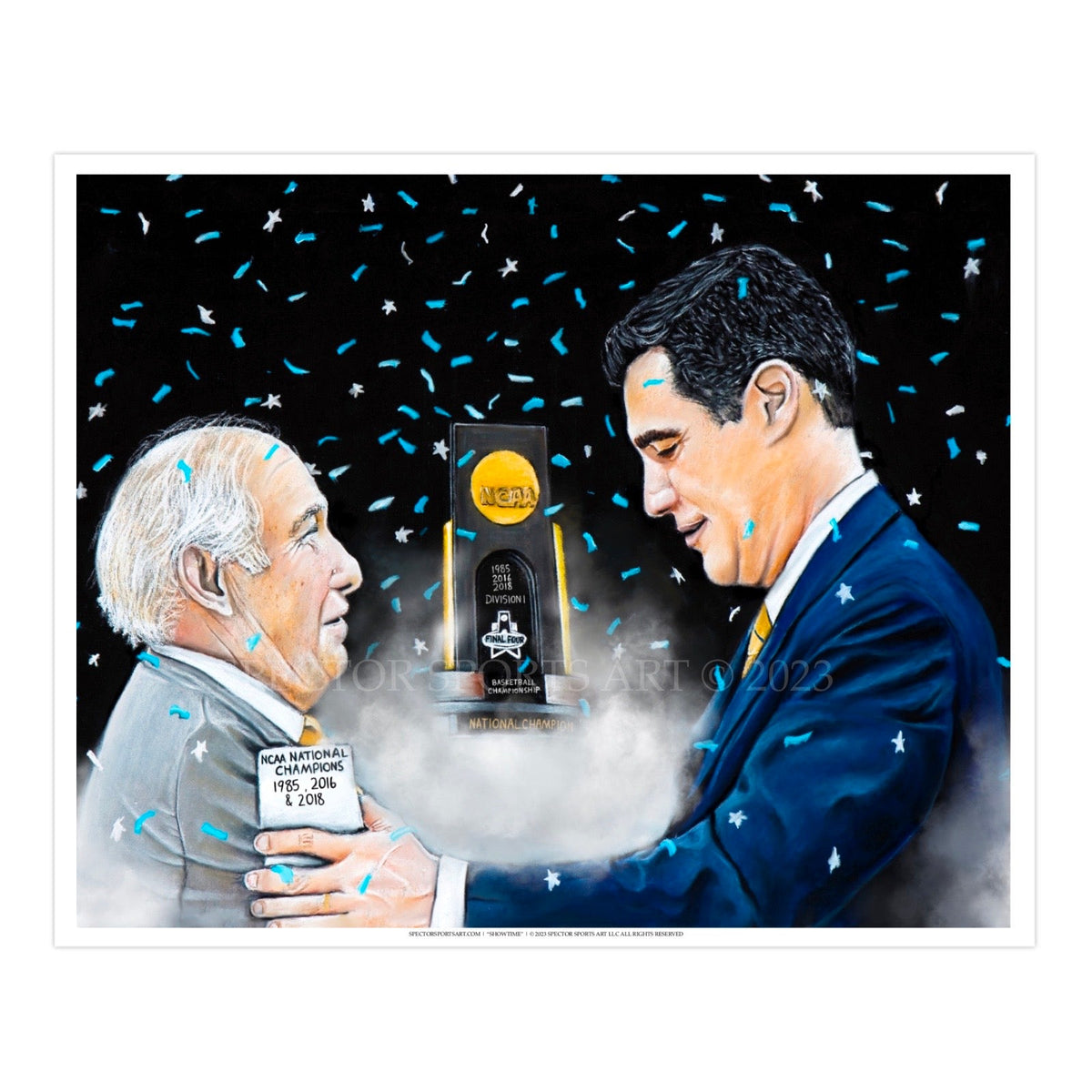 "Villanova Basketball "ROLLIE TRIBIUTE'" Art Piece