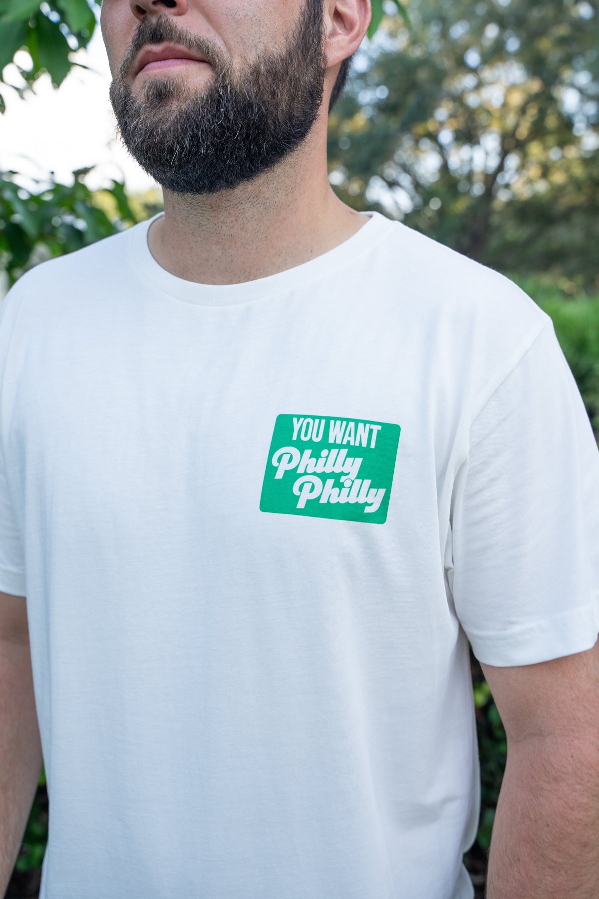 "You Want Philly Philly" - Nick Foles DAD SZN Collab Charcoal WhiteTee