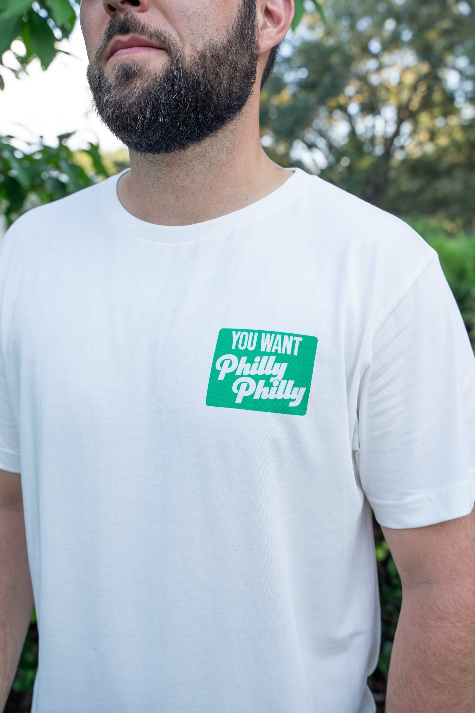 "You Want Philly Philly" - Nick Foles DAD SZN Collab Charcoal WhiteTee