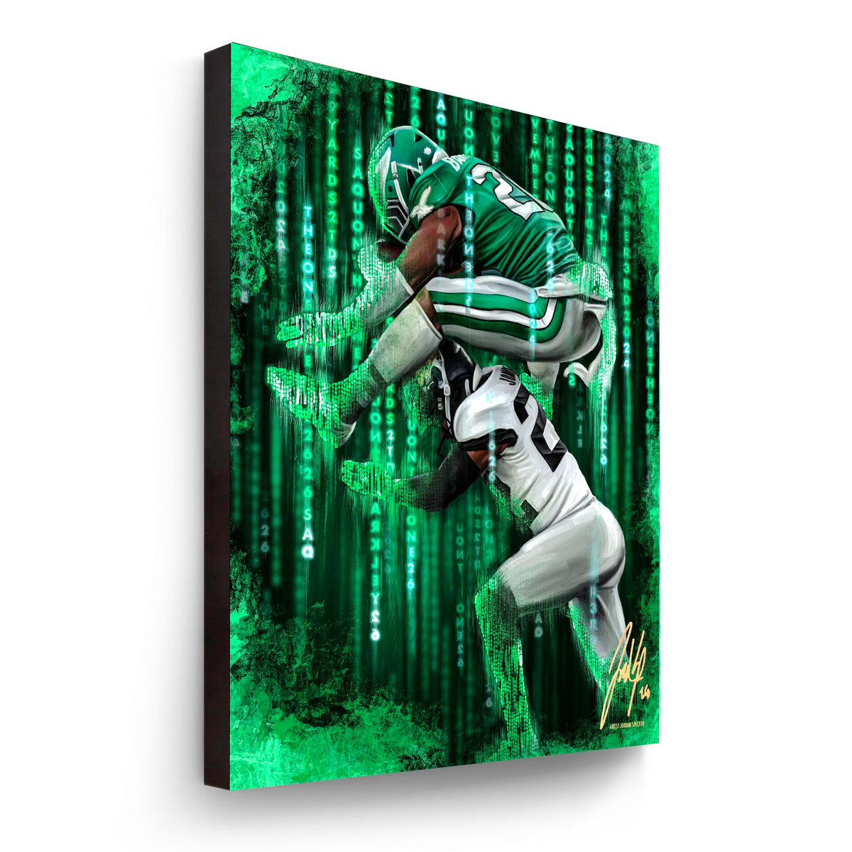 "Saquon Barkley 'THE ONE'" Art Piece