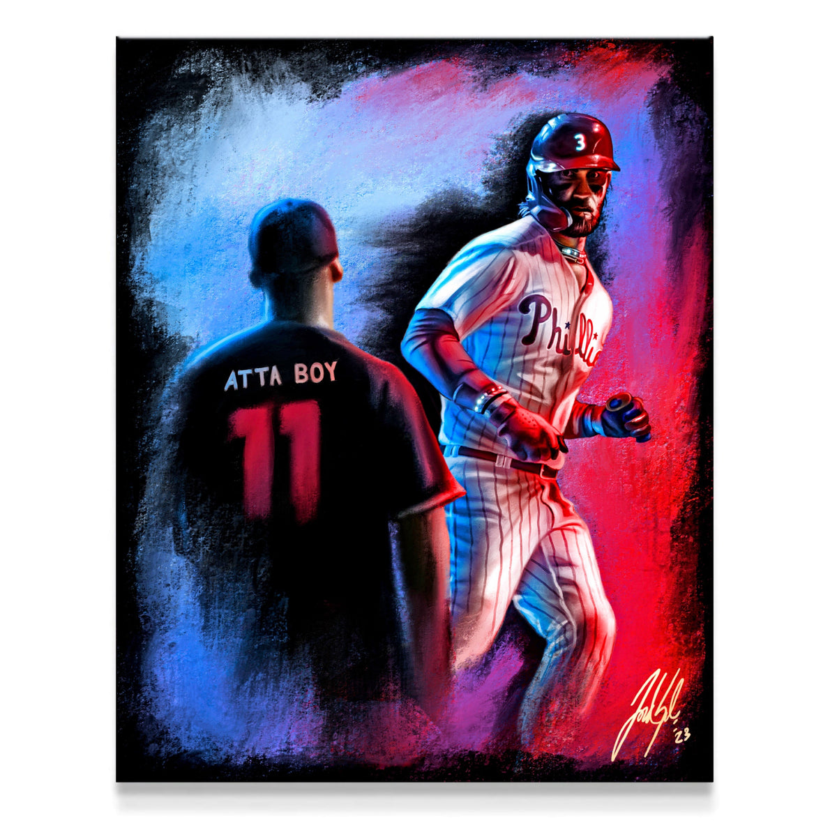 "Bryce Harper 'ATTA BOY'" Art Piece