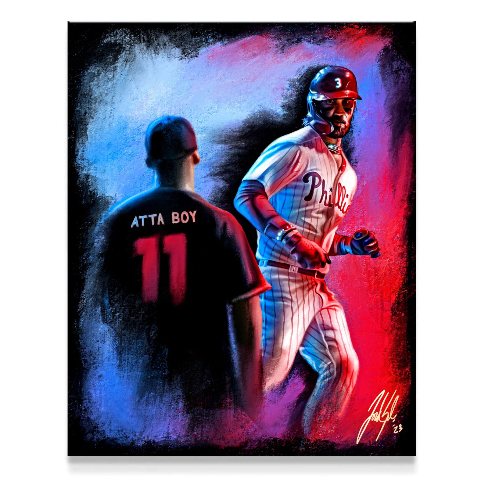 "Bryce Harper 'ATTA BOY'" Art Piece