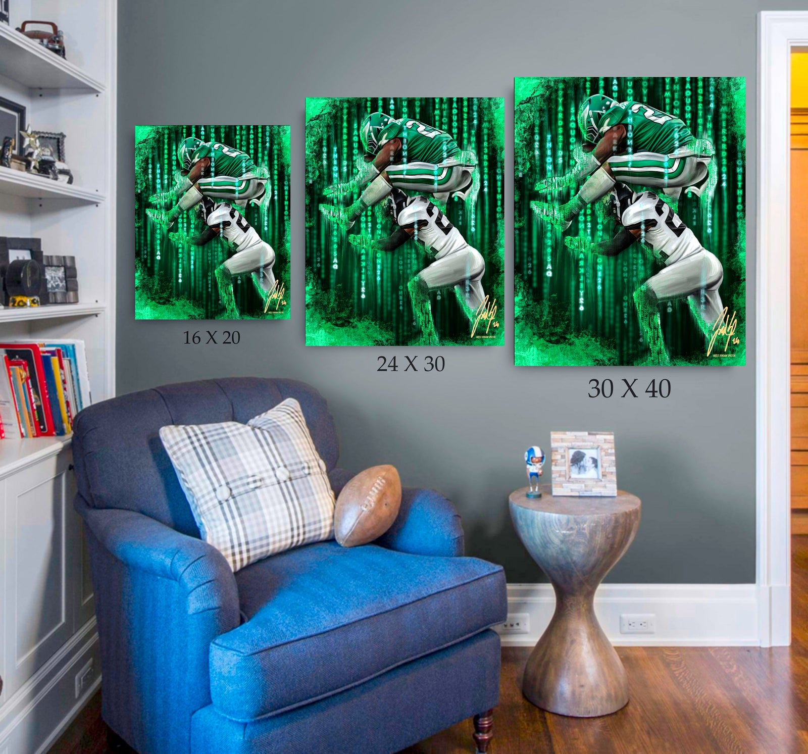 "Saquon Barkley 'THE ONE'" Art Piece