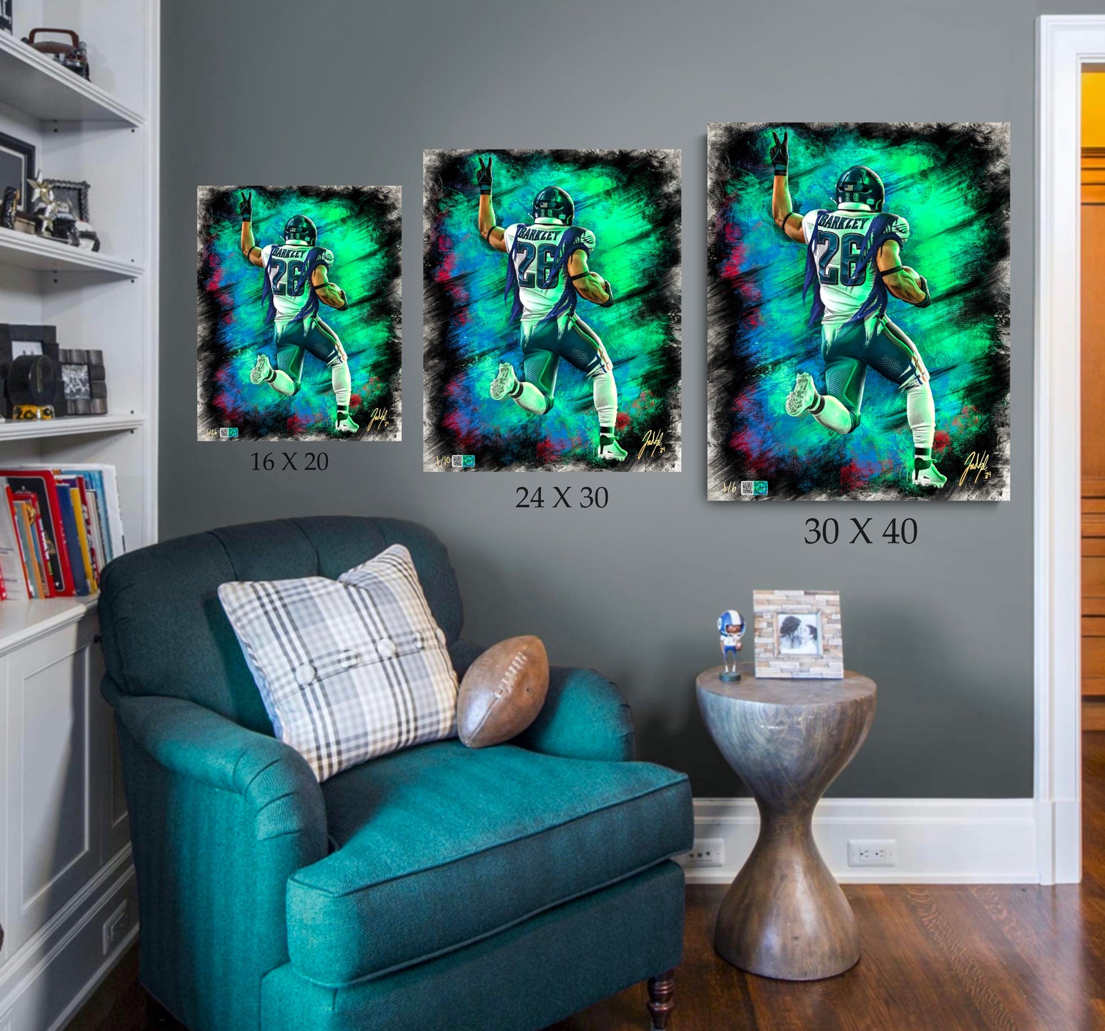 "Saquon Barkley 'HOMECOMING'" Art Piece