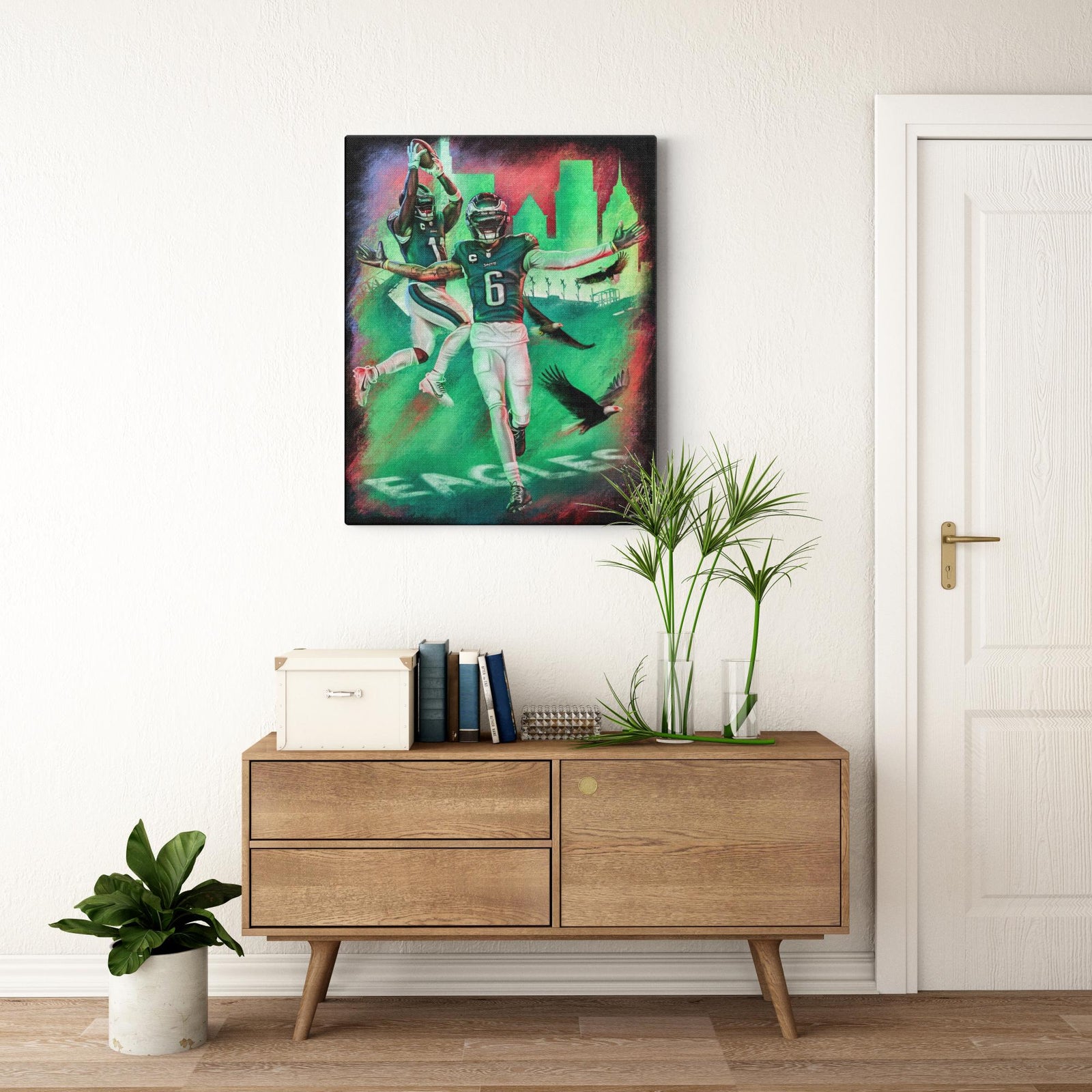 "Devonta Smith & AJ Brown 'DUPLEX'" Art Piece