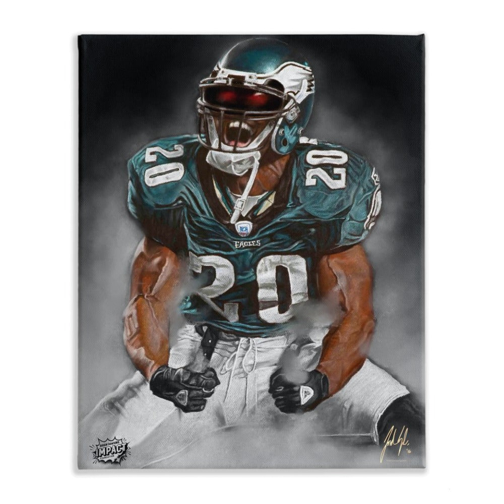 "Brian Dawkins 'WEAPON X'" Art Piece